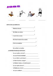 English worksheet: WHAT DO YOU DO?