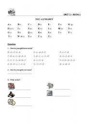 English worksheet: The alphabet