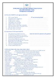 English worksheet: passive voice and relative pronouns