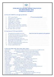 English Worksheet: passive voice and relative pronouns