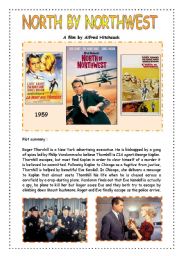 English Worksheet: Film by Alfred Hitchcock : North by Northwest