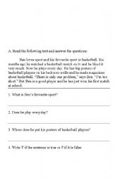 English worksheet: worksheet