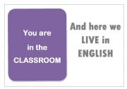 English Worksheet: Motivational Poster for English Speaking - Classroom