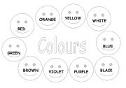 English Worksheet: colours