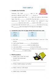 English Worksheet: Past Simple