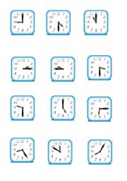 English Worksheet: WHATS THE TIME
