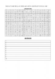 English worksheet: REGULAR VERBS