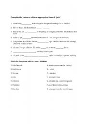 English Worksheet: Slang Phrases using Jack and other common names