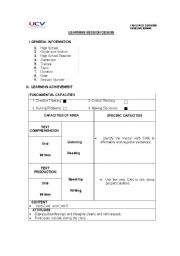 English worksheet: lesson