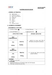 English Worksheet: lesson