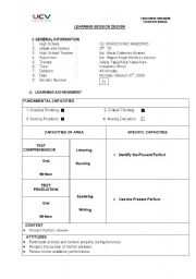 English worksheet: lesson `Plan