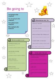 English worksheet: TO BE GOING TO