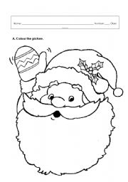 English worksheet: Christmas