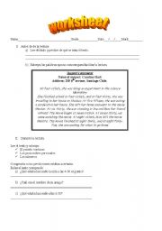 English worksheet: suspects statement