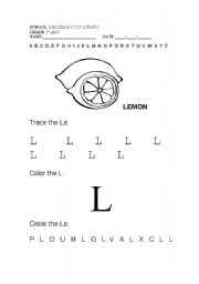 English Worksheet: alphabet