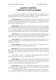 English worksheet: Chapter four english literature