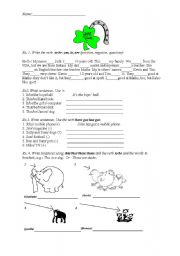 English worksheet: mixed language