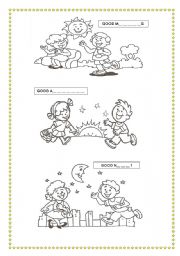 English Worksheet: Greetings