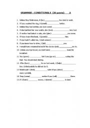 English Worksheet: Conditional I