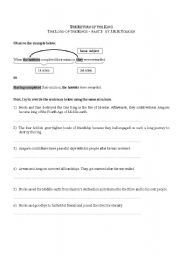 English Worksheet: Lord of the Rings _ participial clauses