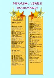 Bookmarks - Phrasal Verb - 1st Part