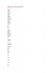 English Worksheet: Prepositions