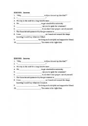 English worksheet: Idioms (heaven) Exercise