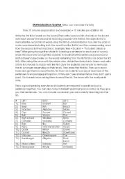 English Worksheet: Memorization Game