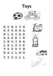 English Worksheet: toys