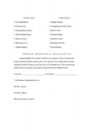 English Worksheet: Group discussion / competition