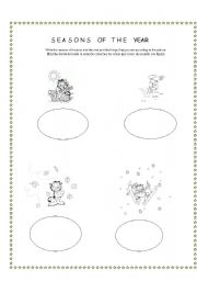 English worksheet: Seasons