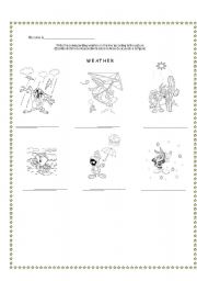 English Worksheet: Weather