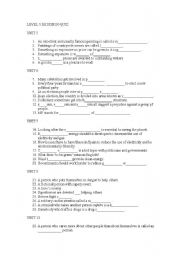 English worksheet: Upper Intermediate Quiz