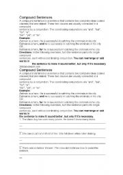 English worksheet: compound sentences