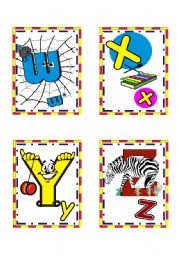 English Worksheet: alphabet flash cards ..