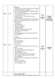English worksheet: comperatives lesson plan