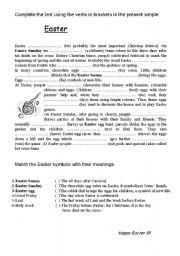 English Worksheet: Easter