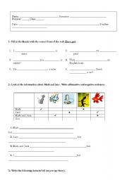 English worksheet: Worksheet about the verb to have got (all forms)