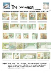 English Worksheet: The Snowman story (Raymond Briggs)