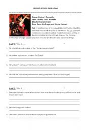 English Worksheet: Moulin Rouge worksheet
