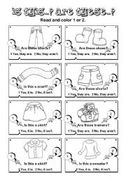 English Worksheet: Is this... Are these...? series (5/7)