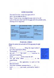 English worksheet: HOUSEHOLD CHORES/ HOUSEKEEPING