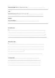 English Worksheet: game