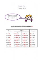 English worksheet: Simple Past