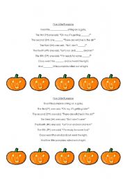 English worksheet: Halloween poem - 