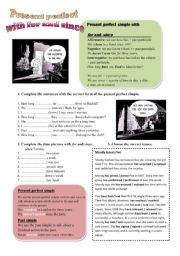 English Worksheet: Present perfect simple with FOR and SINCE