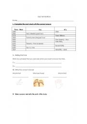 English Worksheet: Quiz tell the time