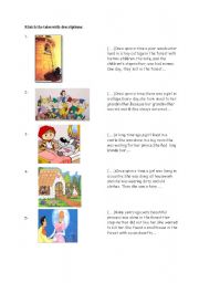 English worksheet: tales