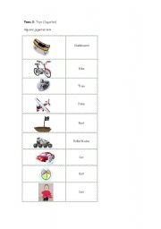 English Worksheet: toys