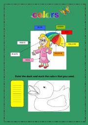 English Worksheet: colors